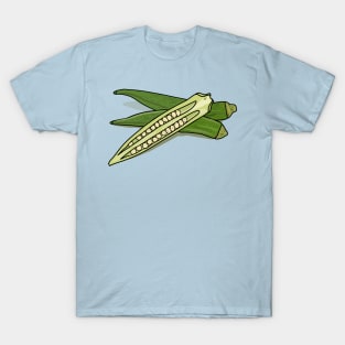 Okra cartoon illustration T-Shirt